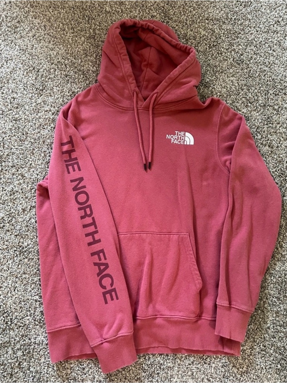 Men’s The North Face Mauve/Pink Logo Hoodie. Size medium.